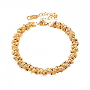 Fashion Titanium Steel Thick Bracelet for Women, Circular Personality Stainless Steel Jewelry